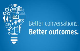 title page for better conversations. Better Outcomes.